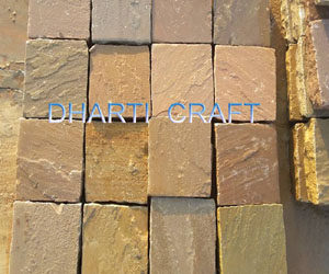 brown cobblestone for exterior paving
