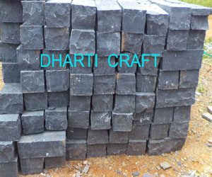 black limestone cobblestone