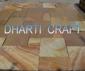 paving slabs buff, purple, brown beige color vein on natural stone tiles
