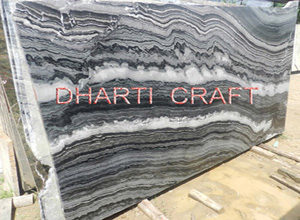 Mercury black marble slab