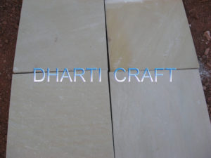 White Mint color Sandstone paving slabs