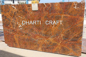 Rainforest Brown Marble Bidasar Marble Slab Tiles By Dharti