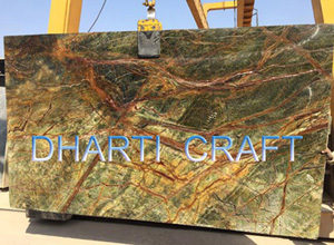 Rainforest Green Marble Suppliers Tile Slab Countertop Bidasar