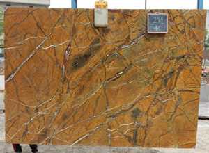 Forest gold marble slab
