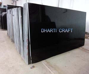 Absolute Black Granite, Black color Granite Stone big slab picture