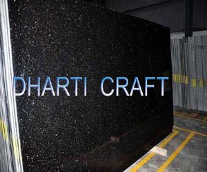 Granit Star Galaxy, Black color Granite with golden stars