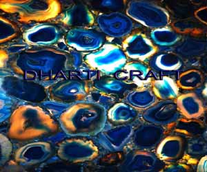 Blue Agate Semi precious gemstone tiles slabs panels