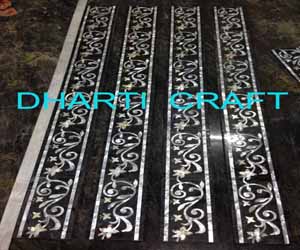 Marble carpet inlay stone